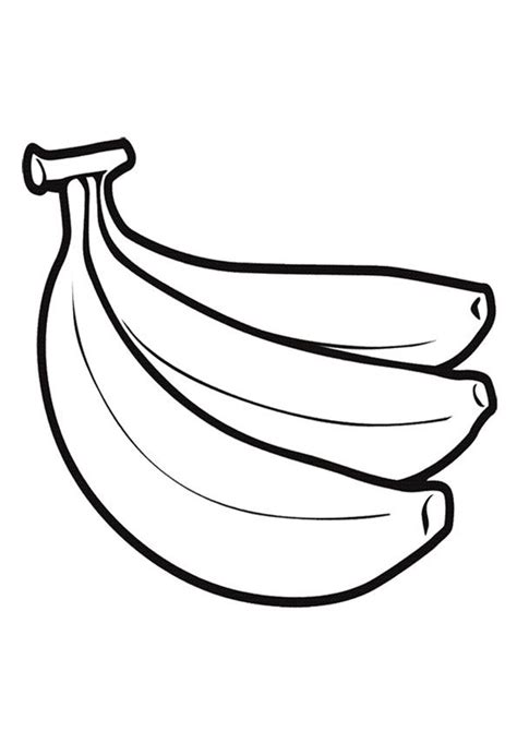 Three Banana Coloring Page for Kids - Free Printable Cherries Coloring