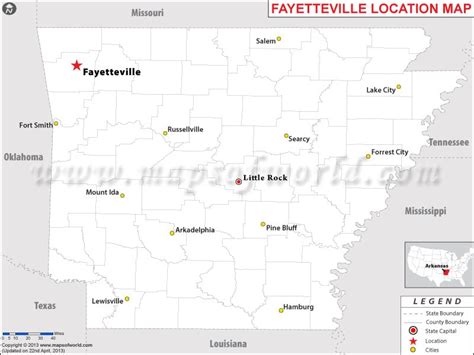 Where Is Fayetteville Located In Arkansas Usa