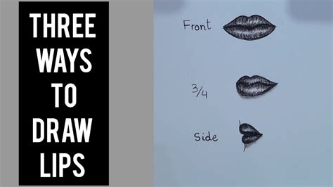 How To Draw Lips 💋 3 Ways To Draw Lips Step By Step Glitteryart