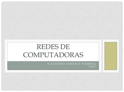 Redes De Computadoras Ppt