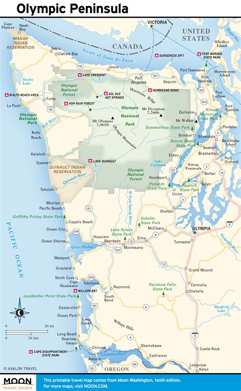 Map Of Washington Coast | Gadgets 2018