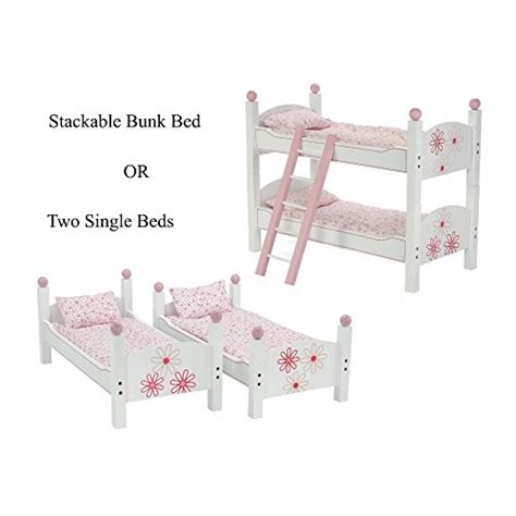 Emily Rose Doll Bunk Bed 18 Inch Doll Furniture Mini Baby Doll