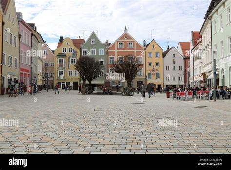 Market Square of Weilheim Stock Photo - Alamy