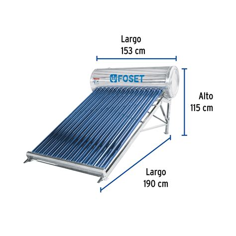 Calentador De Agua Solar 180 Litros ó Personas CALE 15S 59 OFF