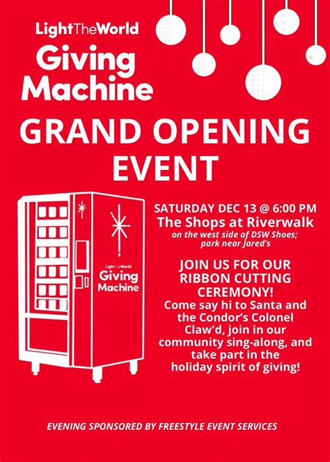 Bakersfield Giving Machines Grand Opening, 10540 Stockdale Highway