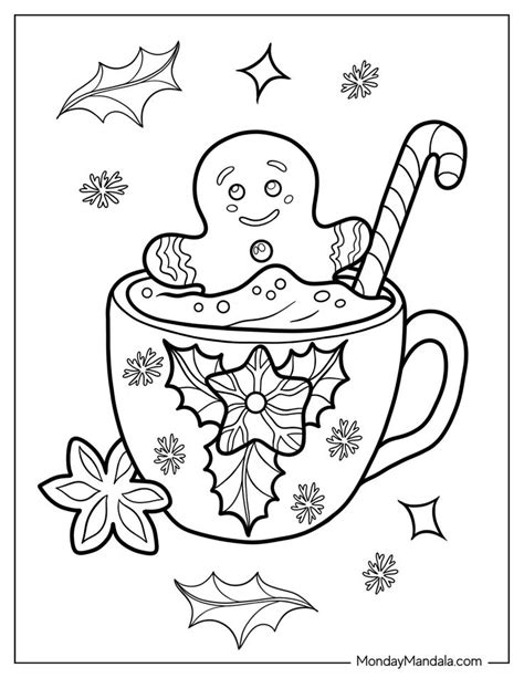 Hot Chocolate Coloring Pages Free Pdf Printables Coloring Pages