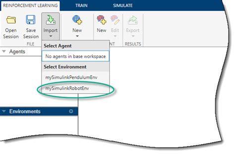 Load Simulink Environments In Reinforcement Learning Designer