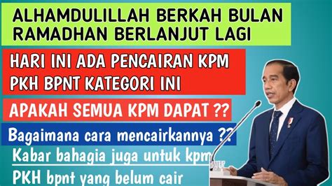 INFO PKH HARI INI HOREE KPM PKH BPNT CAIR LAGI KATEGORI INI YouTube