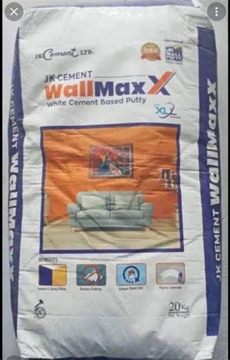 40 KG Jk Wall Putty White Cement Based Putty At Rs 800 Bag In Lucknow