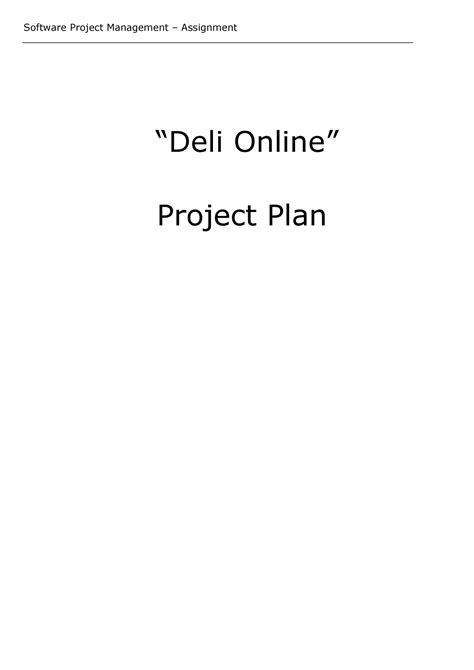 Software Project Management Assignment Example Software Project