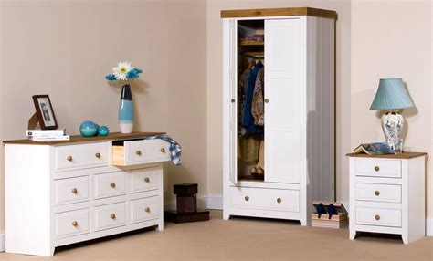 Top 15 Of White Wood Wardrobes With Drawers