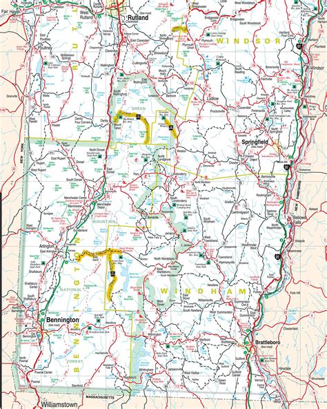 Map Of Southern Vermont