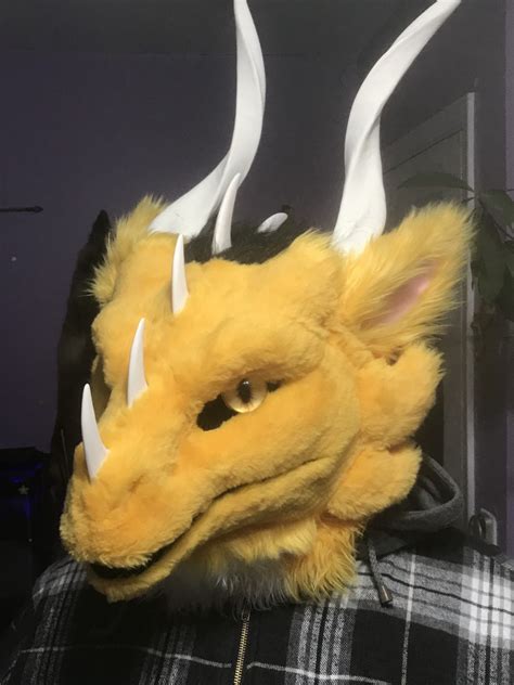 Dutch Angel Dragon Fursuit Head Base Dragon Fursuit Off