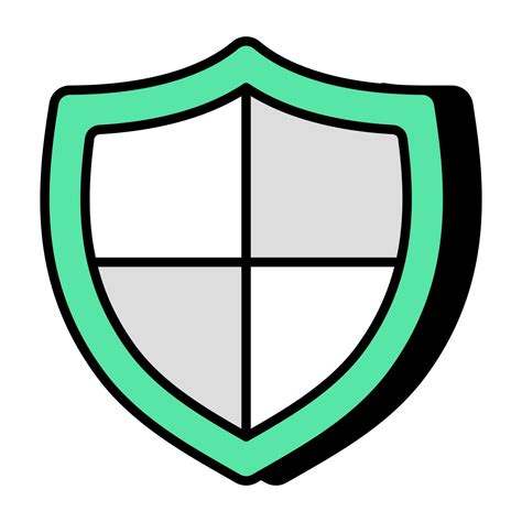 An Editable Design Icon Of Security Shield 24036732 Vector Art At Vecteezy