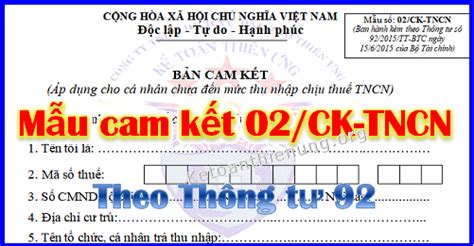 List 10 cam kết thuế thu nhập cá nhân bạn nên biết Cho Vay Uy Tín