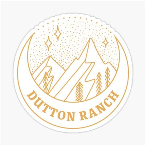 "Dutton Ranch Logo " Sticker for Sale by polygem | Redbubble