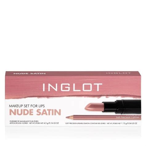 Nude Saten Dudak Makyaj Seti INGLOT