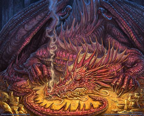 Smaug The Golden Process Smaug The Hobbit Hobbit Art