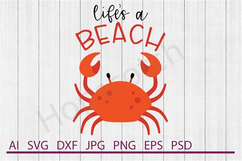 Crab Svg Crab Dxf Cuttable File By Hopscotch Designs Thehungryjpeg