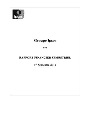 Fillable Online Au Premier Semestre 2012 Le Chiffre Daffaires Stablit