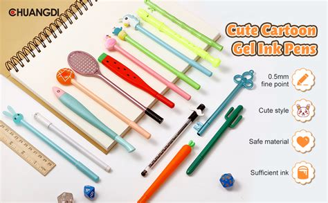 Amazon Chuangdi Pcs Cartoon Gel Pens For Girls Bulk Funny Pens