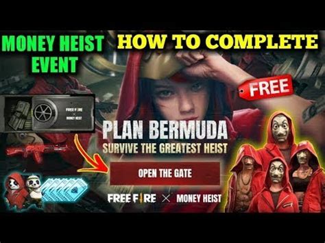 Money Heist Event Free Fire Full Details How To Complete Plan Bermuda