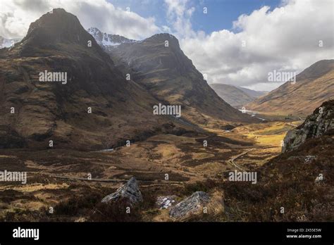 Dramatic Scenery At The Pass Of Glencoe In The Scottish Highlands