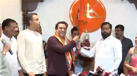 Govinda Joins Eknath Shinde Led Shiv Sena Party Ahead Of Lok Sabha Elections 2024 Watch Video