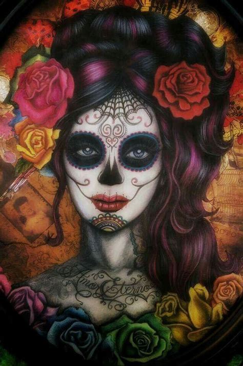 Pinterest Sugar Skull Girl Tattoo Sugar Skull Drawing Sugar Skull