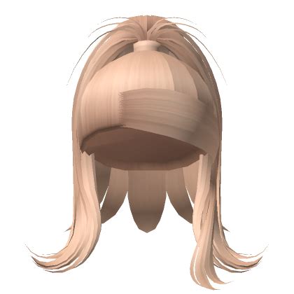 Wispy Side Swoop High Ponytail Blonde Roblox