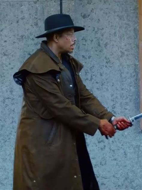 Terrence Howard Showdown at the Grand 2023 Leather Coat