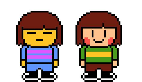 Undertale Chara Battle Sprite Colord Pixel Art Maker Hot Sex Picture