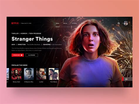 Landing Page: Netflix UI Design by msdesigns on Dribbble