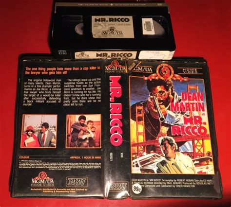 Mr Ricco Vhs Mgm Ua Rare S Crime Exploitation Thriller Dean Martin