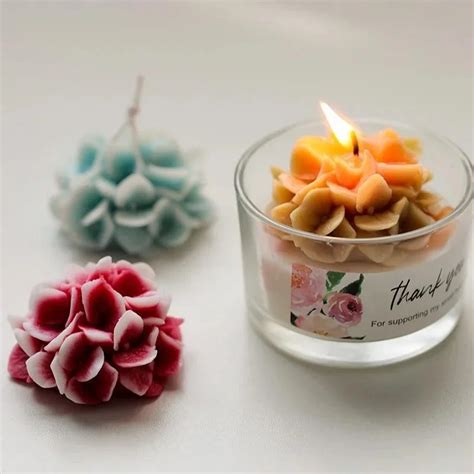 Hydrangea Flower Mold Decoration Plant Soap Molds Flowers Candle Moulds