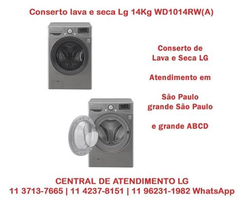 Conserto Lava E Seca Lg 14Kg WD1014RW A 11 3836 9554