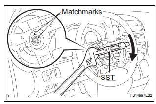 Toyota Sienna Service Manual Removal Steering Column Assembly