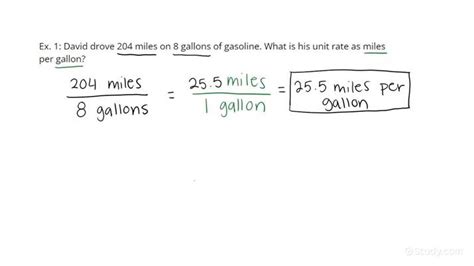 How To Determine A Unit Rate Based On A Word Problem With Decimal