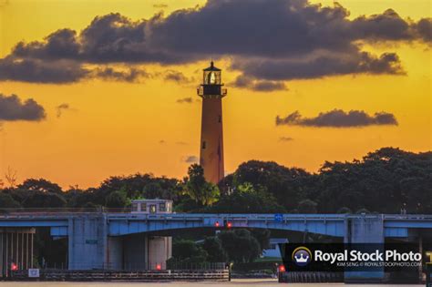 Jupiter Lighthouse Royal Stock Photo