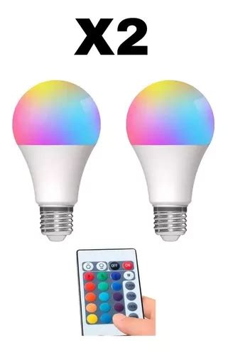 Pack X2 Lamparas Led Rgb Con Control Remoto Cuotas sin interés