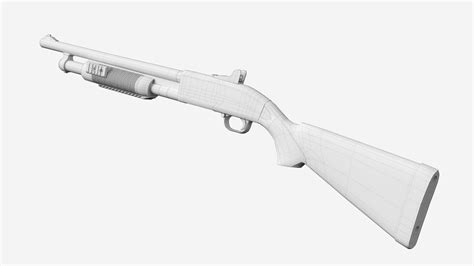 Taser X12 Shotgun Model Turbosquid 1609770