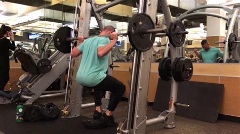 Heel Elevated Smith Machine Squats Youtube