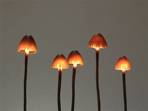 Mushroom Led Lamp By Great Mushrooming Yukio Takano Inhabitat