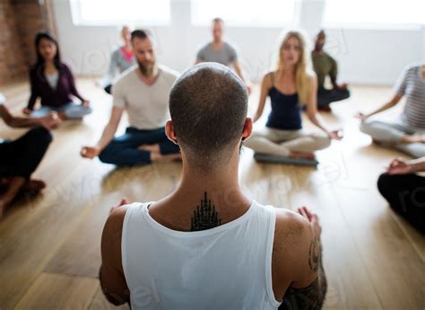 Diverse group people yoga class | Premium Photo - rawpixel