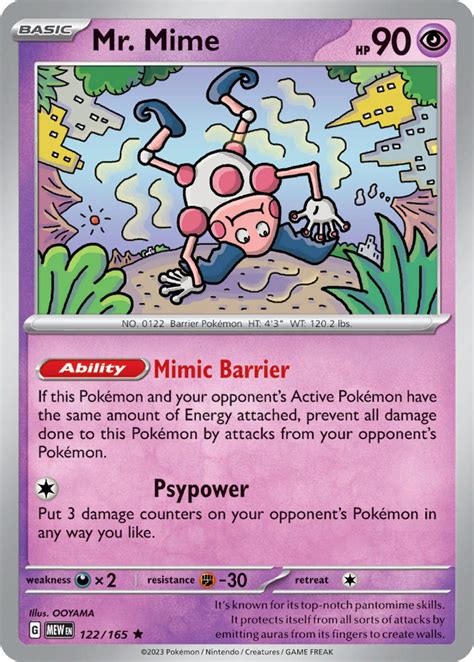 Serebii net Pokémon Card Database 151 122 Mr Mime