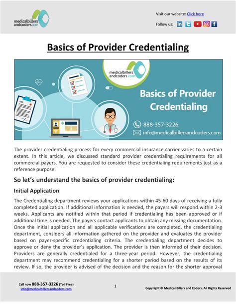 Ppt Basics Of Provider Credentialing Powerpoint Presentation Free