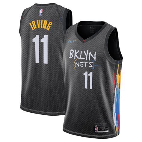 Nike Mens Brooklyn Nets 2021 Earned Edition Kyrie Irving Dri Fit