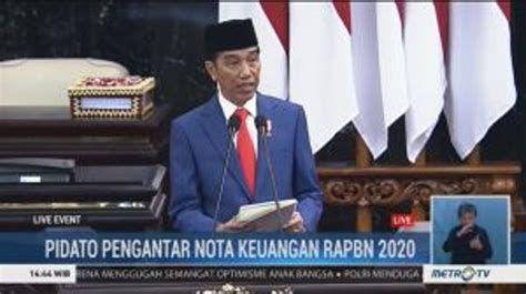 Pidato Pengantar Nota Keuangan Rapbn Full Video Dailymotion