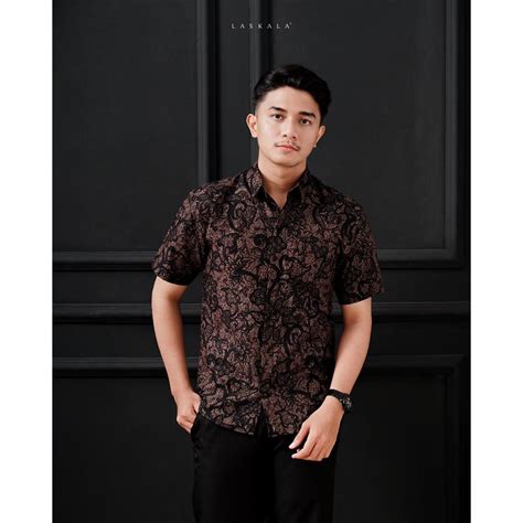 Jual Laskala Premium Batik Slimfit Rahagi Lengan Pendek Kp A