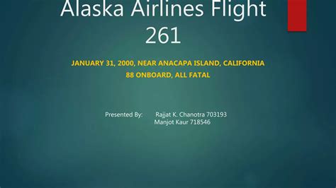 alaska airlines flight 261 Crash | PPT